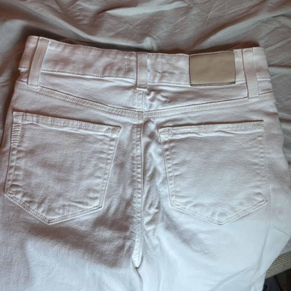 Paige Jeans Sasha White Wide-Leg 24 - Picture 3 of 4